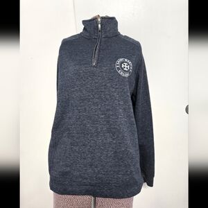 Jansport Saint Mary College Charcoal Quarter-Zip Realxed Fit  Pullover SZ Large